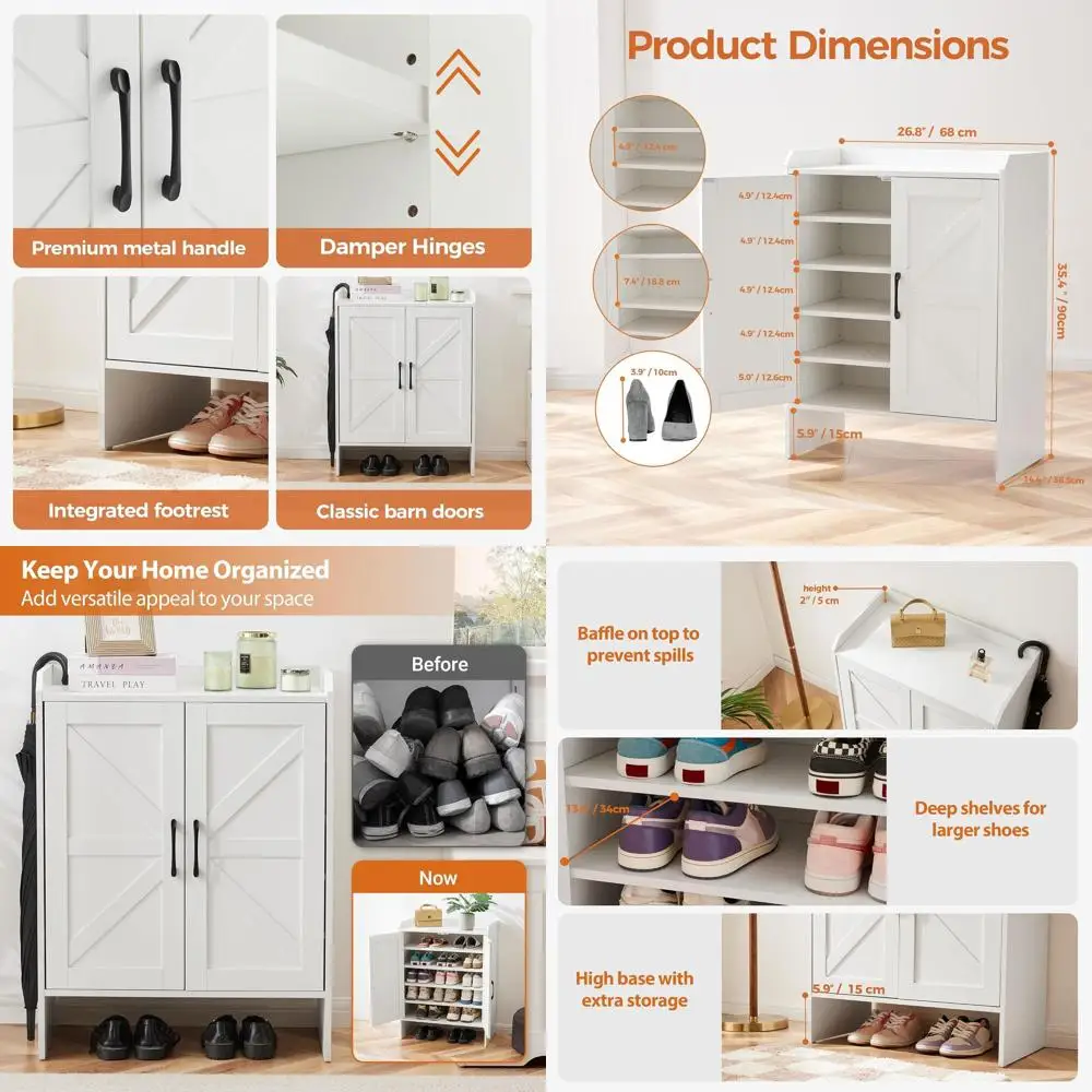 Современная 5-ярусная деревянная полка для обуви с дверцами, регулируемое хранилище для домашнего входа, прихожей, шкафа и гостиных
Современная 5-ярусная деревянная полка для обуви с дверцами, регулируемое хранилище для домашнего входа, прихожей, шкафа и гостиных