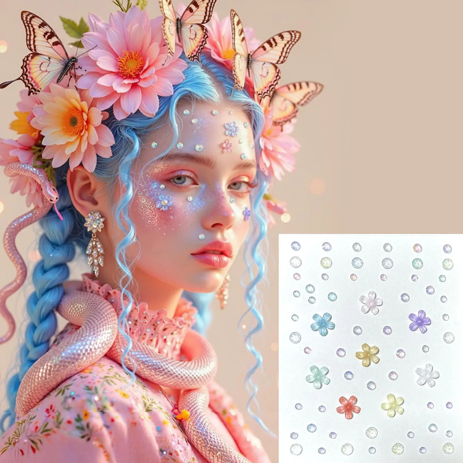 Self Adhesive Face Diamond Stickers Waterproof Fairy Butterfly Bling for Stage Performance Adult Child Childrens Day
Self Adhesive Face Diamond Stickers Waterproof Fairy Butterfly Bling for Stage Performance Adult Child Childrens Day