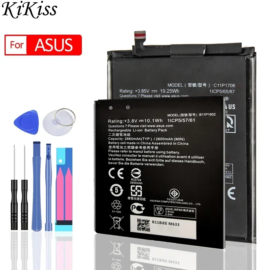 Mobile Phone Battery For Asus Zenfone Max M1 M2 Pro M1/Go 4 4.5 5 TV/C/V ZB602KL X00TDB X00TDE Batery C11P1706 B11P1602 B11P1510
Mobile Phone Battery For Asus Zenfone Max M1 M2 Pro M1/Go 4 4.5 5 TV/C/V ZB602KL X00TDB X00TDE Batery C11P1706 B11P1602 B11P1510