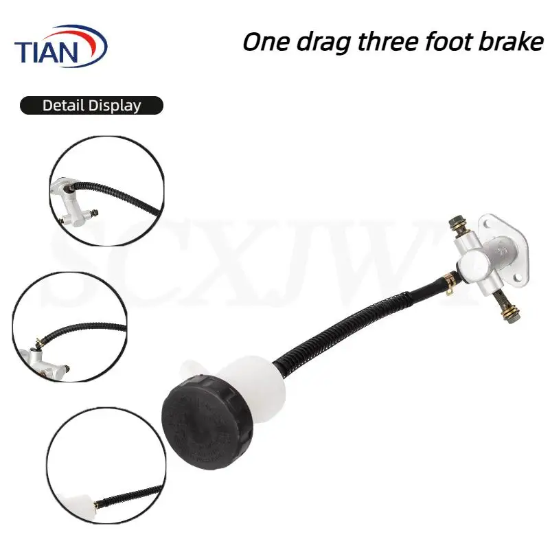 NEW Motorcycle tricycle parts Brake master pump Rear hydraulic brake master pump with oil cover
NEW Motorcycle tricycle parts Brake master pump Rear hydraulic brake master pump with oil cover