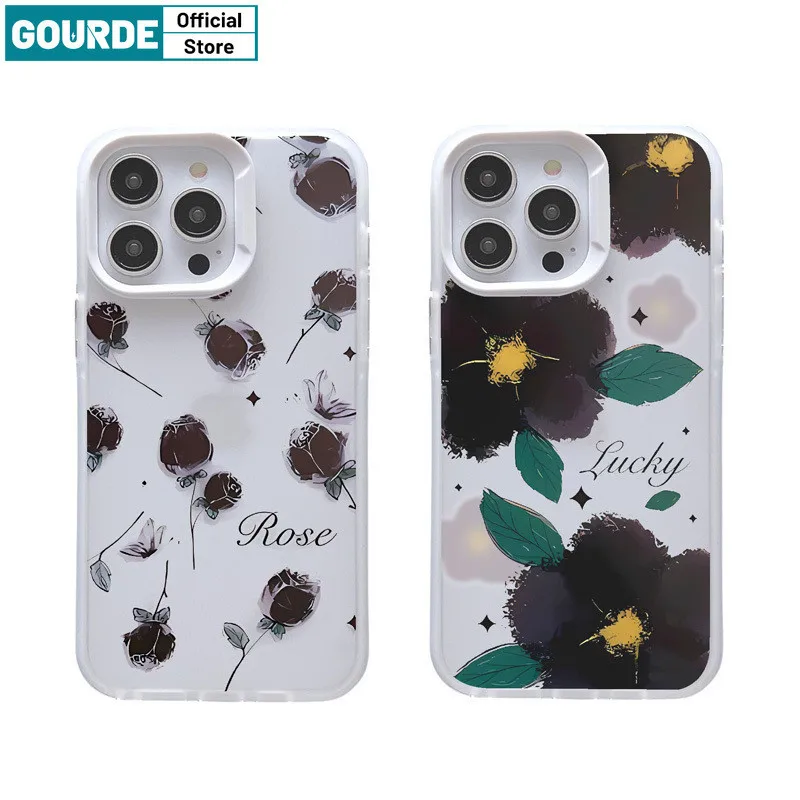 Gourde Funny Cute Casing Black Rose Pattern Phone Case for Iphone 15 14 12 13 11 Pro Max IP 7 8 Plus Iphon X XS XR Xs Max
Gourde Funny Cute Casing Black Rose Pattern Phone Case for Iphone 15 14 12 13 11 Pro Max IP 7 8 Plus Iphon X XS XR Xs Max