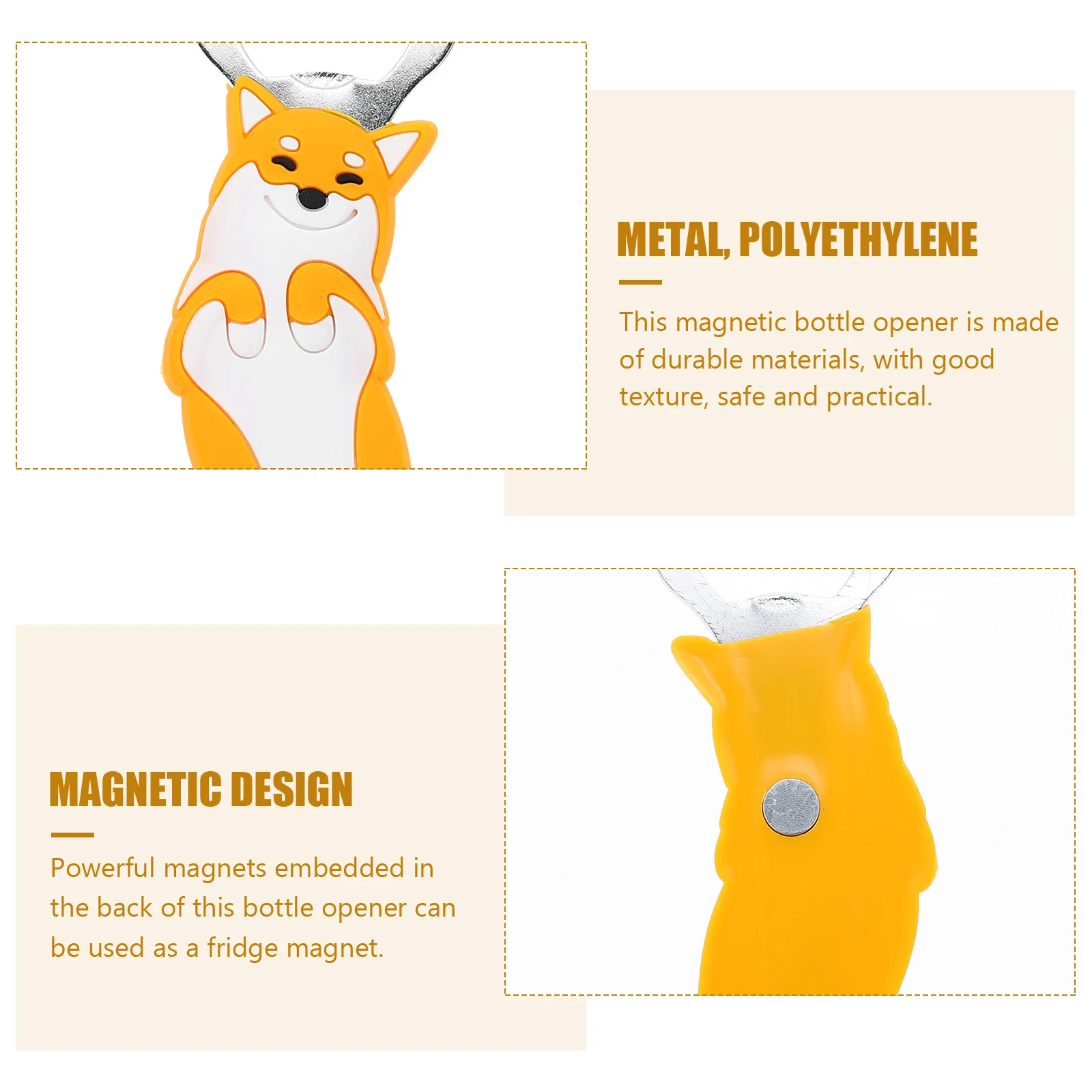 Magnetic Bottle Opener Dog Shape Refrigerator Beer Can Opener Portable Beer Cap Tool for Kitchen Bar
Magnetic Bottle Opener Dog Shape Refrigerator Beer Can Opener Portable Beer Cap Tool for Kitchen Bar