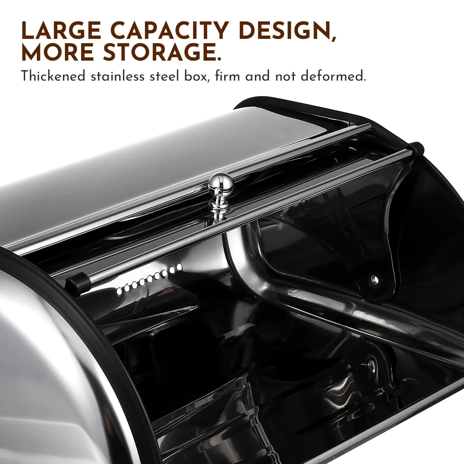 Stainless Steel Bread Holder Design Moisture Proof Kitchen Supply Household Organizer Airtight Storage Box
Stainless Steel Bread Holder Design Moisture Proof Kitchen Supply Household Organizer Airtight Storage Box