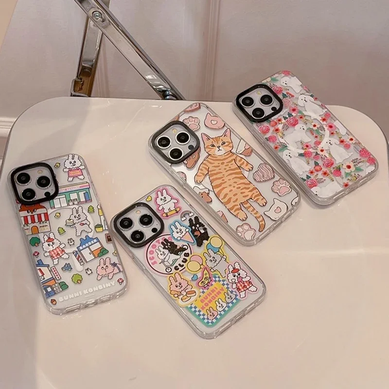 Cat Rabbit Acrylic Transparent Border Magnetic Phone Case Cover for IPhone 13 14 15 16 Pro Max Case
Cat Rabbit Acrylic Transparent Border Magnetic Phone Case Cover for IPhone 13 14 15 16 Pro Max Case