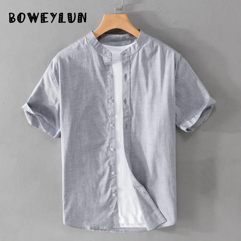 BOWEYLUN Men's Casual Cotton Short-Sleeve Shirt Comfortable and Breathable Youth Cotton Shirt Blouse Top for Men
BOWEYLUN Men's Casual Cotton Short-Sleeve Shirt Comfortable and Breathable Youth Cotton Shirt Blouse Top for Men