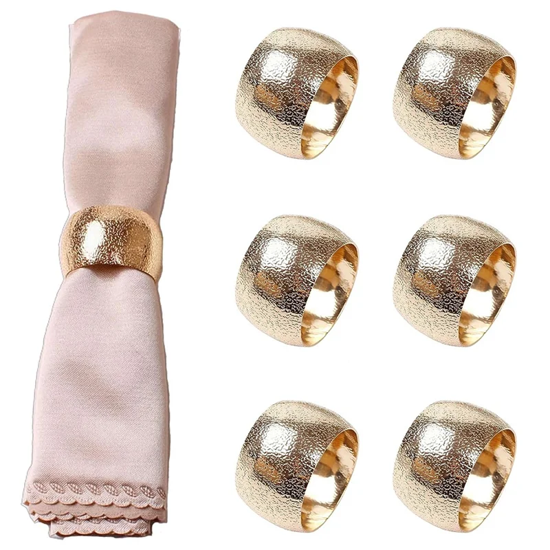 ABIYY-6Pcs Gold Metal Napkin Rings, Elegant Wedding Napkin Holder Rings, Perfect for Table Decor Celebrations Parties
ABIYY-6Pcs Gold Metal Napkin Rings, Elegant Wedding Napkin Holder Rings, Perfect for Table Decor Celebrations Parties