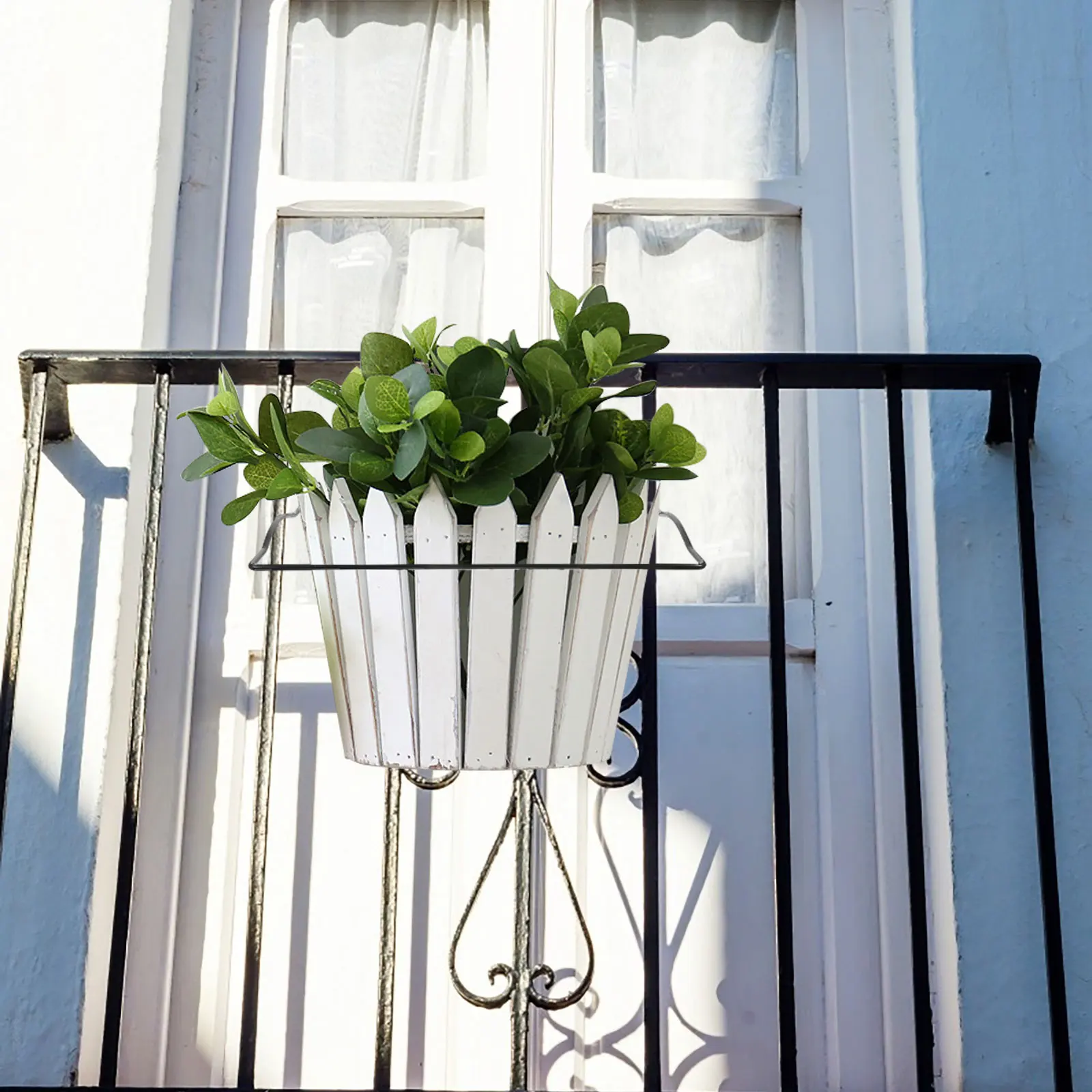 Hang Hanging Flower Pot Stand Deck Railing Container Holder Window Planter Shelf 
Hang Hanging Flower Pot Stand Deck Railing Container Holder Window Planter Shelf