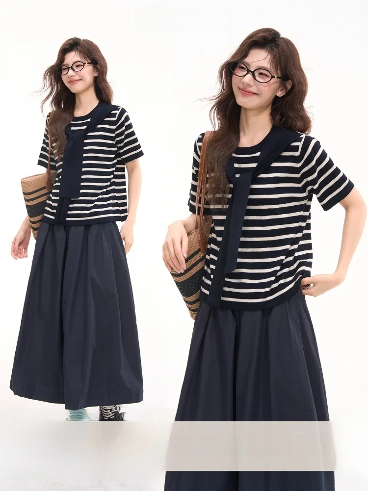 Heme 6 Woolen Stripe Short Sleeve Knitted Shoulder Wrap for Women Versatile Simple Style Summer Fashion Casual Loose Fit
Heme 6 Woolen Stripe Short Sleeve Knitted Shoulder Wrap for Women Versatile Simple Style Summer Fashion Casual Loose Fit