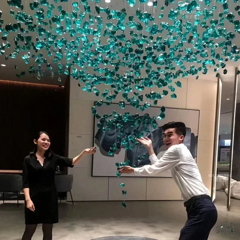 Luxury Crystal LED Ceiling Chandelier Modern Glass Stone Stair Long Pendant Lamp Villa Mall Commercial Decor Hanging luminaire
Luxury Crystal LED Ceiling Chandelier Modern Glass Stone Stair Long Pendant Lamp Villa Mall Commercial Decor Hanging luminaire