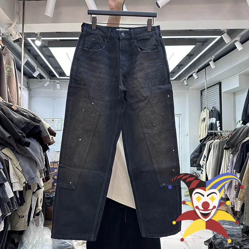 Vintage Patchwork Jeans Pants Men Women Washed Straight Leg Workwear Joggers Trousers
Vintage Patchwork Jeans Pants Men Women Washed Straight Leg Workwear Joggers Trousers
