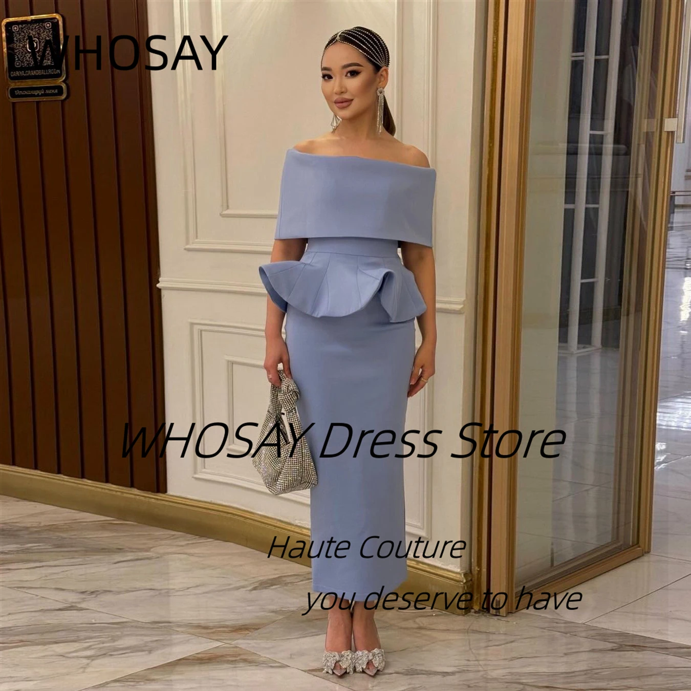 Женское вечернее платье с баской WHOSAY, элегантное платье на молнии с вырезом лодочкой и бантом на спине, бальное платье для торжественных случаев
Женское вечернее платье с баской WHOSAY, элегантное платье на молнии с вырезом лодочкой и бантом на спине, бальное платье для торжественных случаев