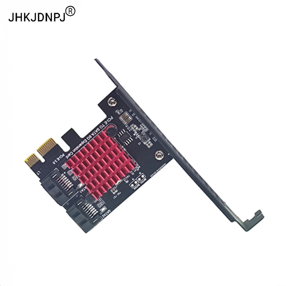 2 Ports SATA 3.0 Connector to PCI-E 1X Adapter Riser Card ASM1061R 6Gbps With Heatsink
2 Ports SATA 3.0 Connector to PCI-E 1X Adapter Riser Card ASM1061R 6Gbps With Heatsink