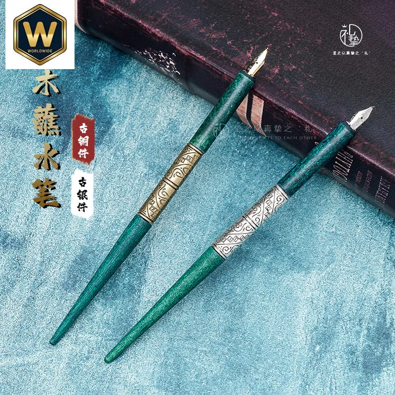 New Year Holiday Gift Creative Retro Wooden Fountain Pen for Students - Calligraphy Practice, Outlining, Fun Dip Pen for Drawing
New Year Holiday Gift Creative Retro Wooden Fountain Pen for Students - Calligraphy Practice, Outlining, Fun Dip Pen for Drawing