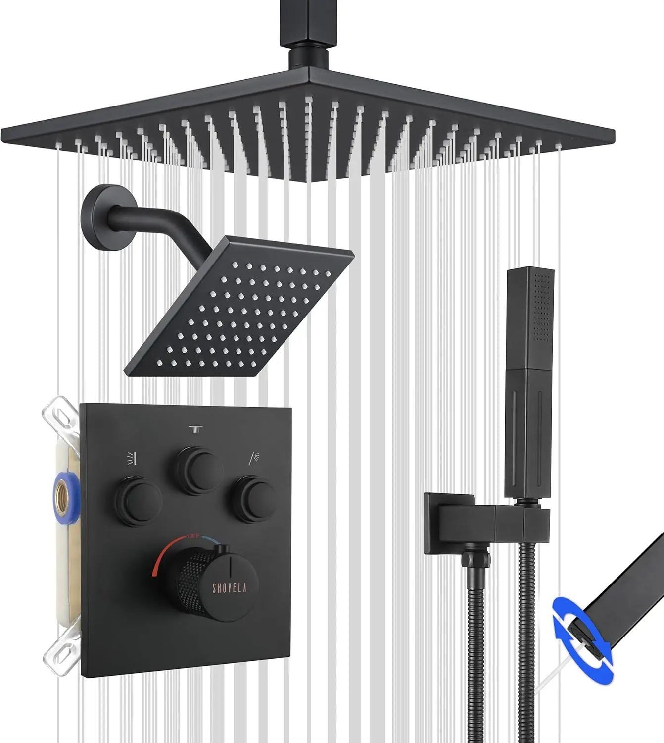 Bathtub Shower Trim Kit for Bathroom, Metal Material, Oil-Rubbed Bronze, Pressure Balancing and Eco-Performance
Bathtub Shower Trim Kit for Bathroom, Metal Material, Oil-Rubbed Bronze, Pressure Balancing and Eco-Performance