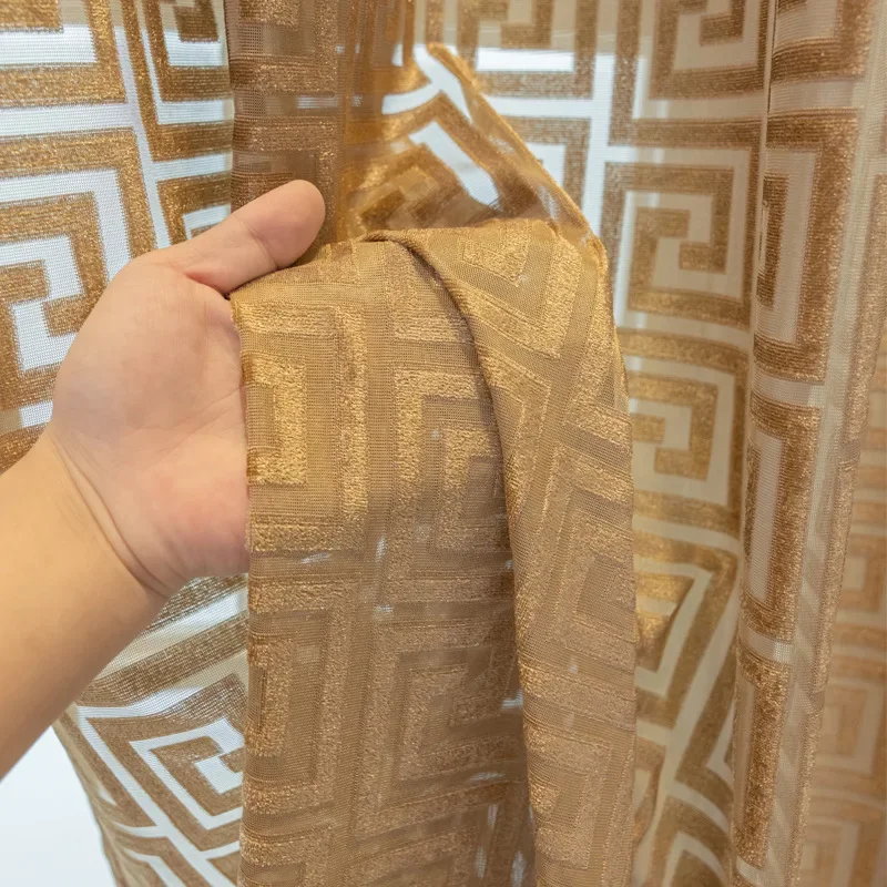 New Chinese Style Coffee Color Jacquard Hollow Back Pattern Window Screen Curtains for Living Dining Room Bedroom Custom
New Chinese Style Coffee Color Jacquard Hollow Back Pattern Window Screen Curtains for Living Dining Room Bedroom Custom