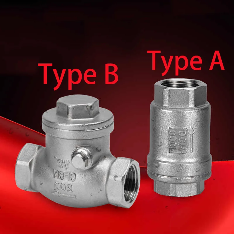 304 Stainless Steel Vertical Check Valve H12 Water Pump 1/4 3/8 1/2 1 Inch Water Pipe One-way Valve DN8 10 15 20 32 50 65
304 Stainless Steel Vertical Check Valve H12 Water Pump 1/4 3/8 1/2 1 Inch Water Pipe One-way Valve DN8 10 15 20 32 50 65