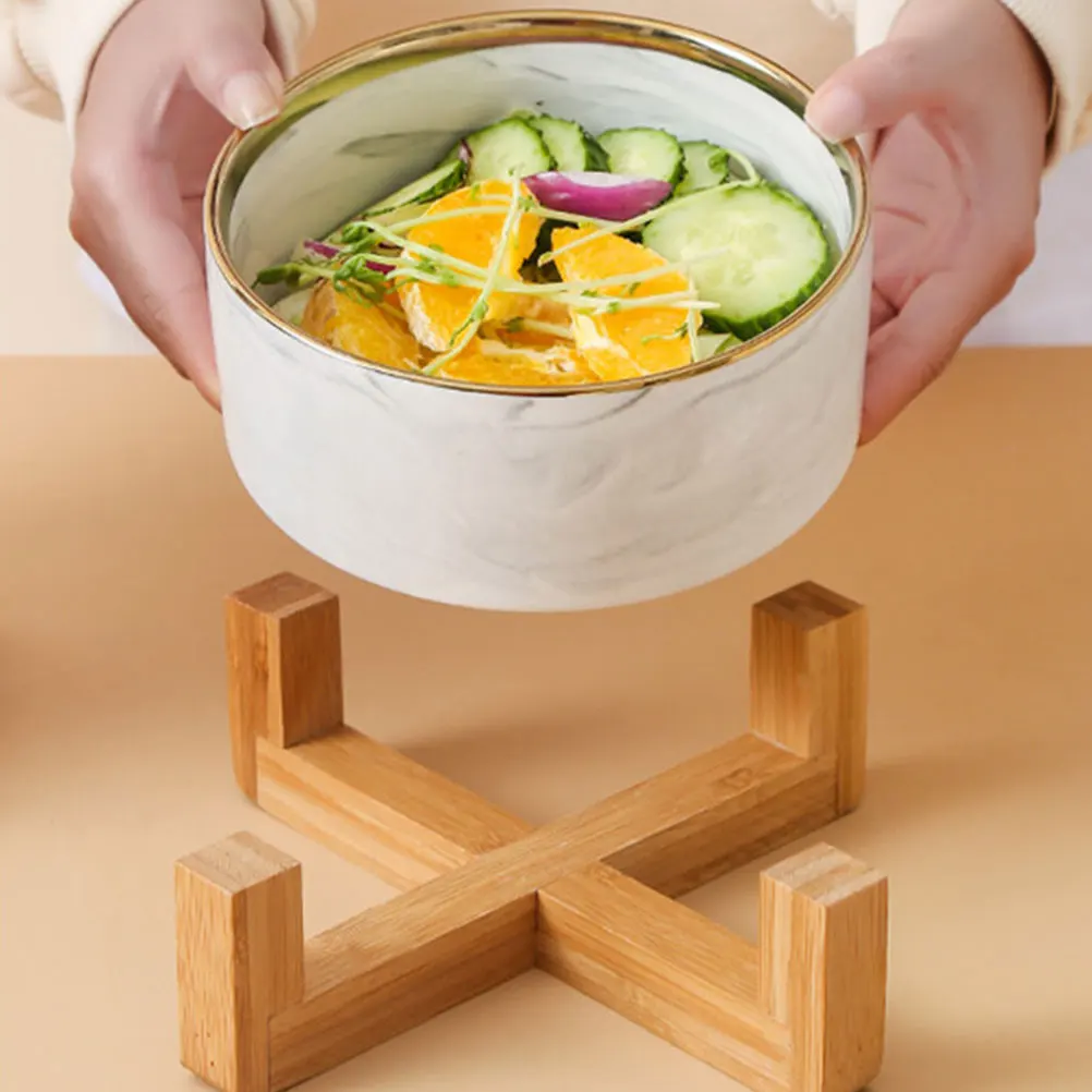 Marble Pattern Cat Bowl Wood Stand Ceramic Dog Feeder Soup Noodle Food Water Storage Kitchen Bar Pet Supplies Set
Marble Pattern Cat Bowl Wood Stand Ceramic Dog Feeder Soup Noodle Food Water Storage Kitchen Bar Pet Supplies Set
