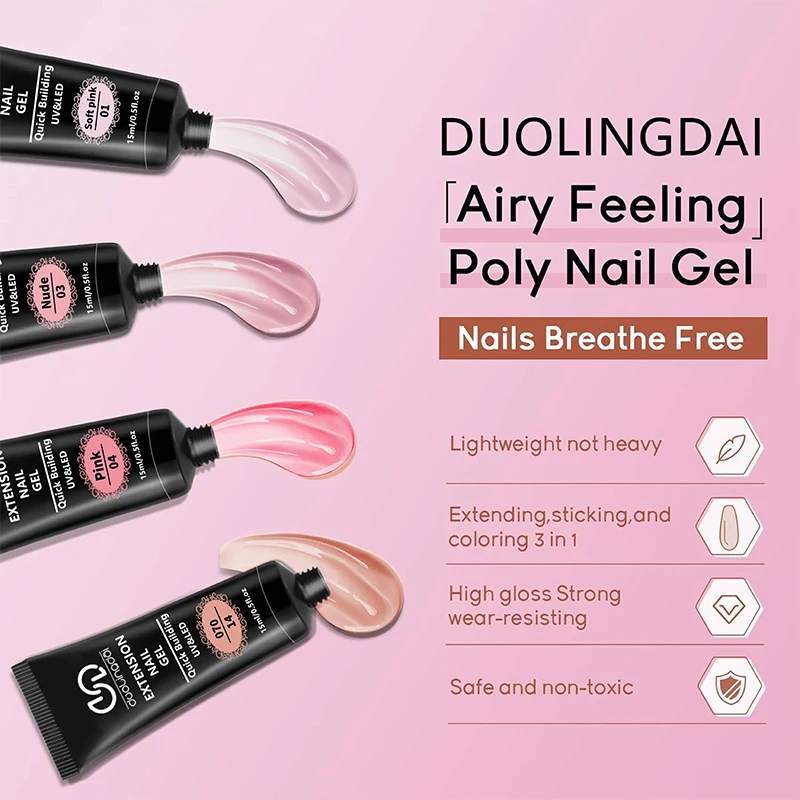 Набор для наращивания ногтей полигелем 4-х цветов - прочный и долговечный гель-билдер с компактной лампой для сушки - профессиональные салонные результаты в домашних условиях
Набор для наращивания ногтей полигелем 4-х цветов - прочный и долговечный гель-билдер с компактной лампой для сушки - профессиональные салонные результаты в домашних условиях