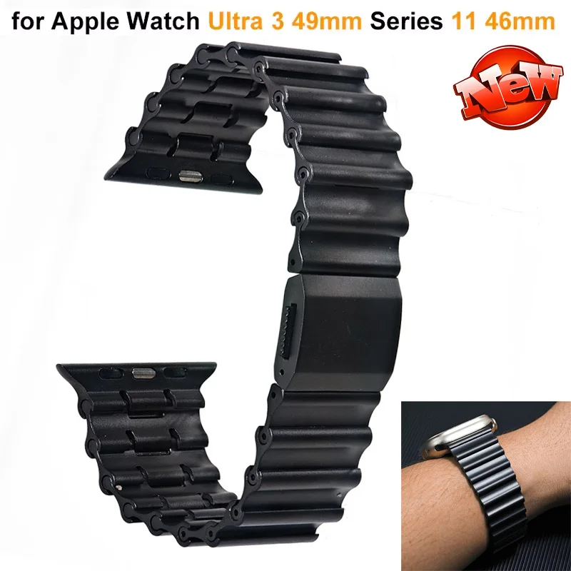 Ремешок из нержавеющей стали для Apple Watch Ultra 3 2 Ремешок 49 мм Мужской браслет для Iwatch Series 11 10 46 мм 9 8 7 6 5 4 SE3 44 мм 45 мм
Ремешок из нержавеющей стали для Apple Watch Ultra 3 2 Ремешок 49 мм Мужской браслет для Iwatch Series 11 10 46 мм 9 8 7 6 5 4 SE3 44 мм 45 мм