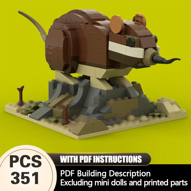 Creators Animal Series Model MOC Building Bricks Elephant Shrew With Display Base Modular Technology Gifts Assemble Children Toy
Creators Animal Series Model MOC Building Bricks Elephant Shrew With Display Base Modular Technology Gifts Assemble Children Toy
