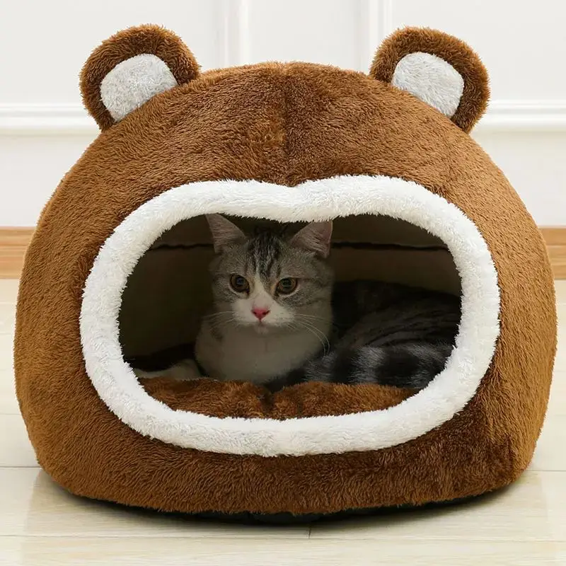 Funny Cat Bed Warm Pet House Soft Long Plush Kitten Lounger Cushion Small Dogs Tent Cave Beds for Cozy Cat House Mat Supplies
Funny Cat Bed Warm Pet House Soft Long Plush Kitten Lounger Cushion Small Dogs Tent Cave Beds for Cozy Cat House Mat Supplies