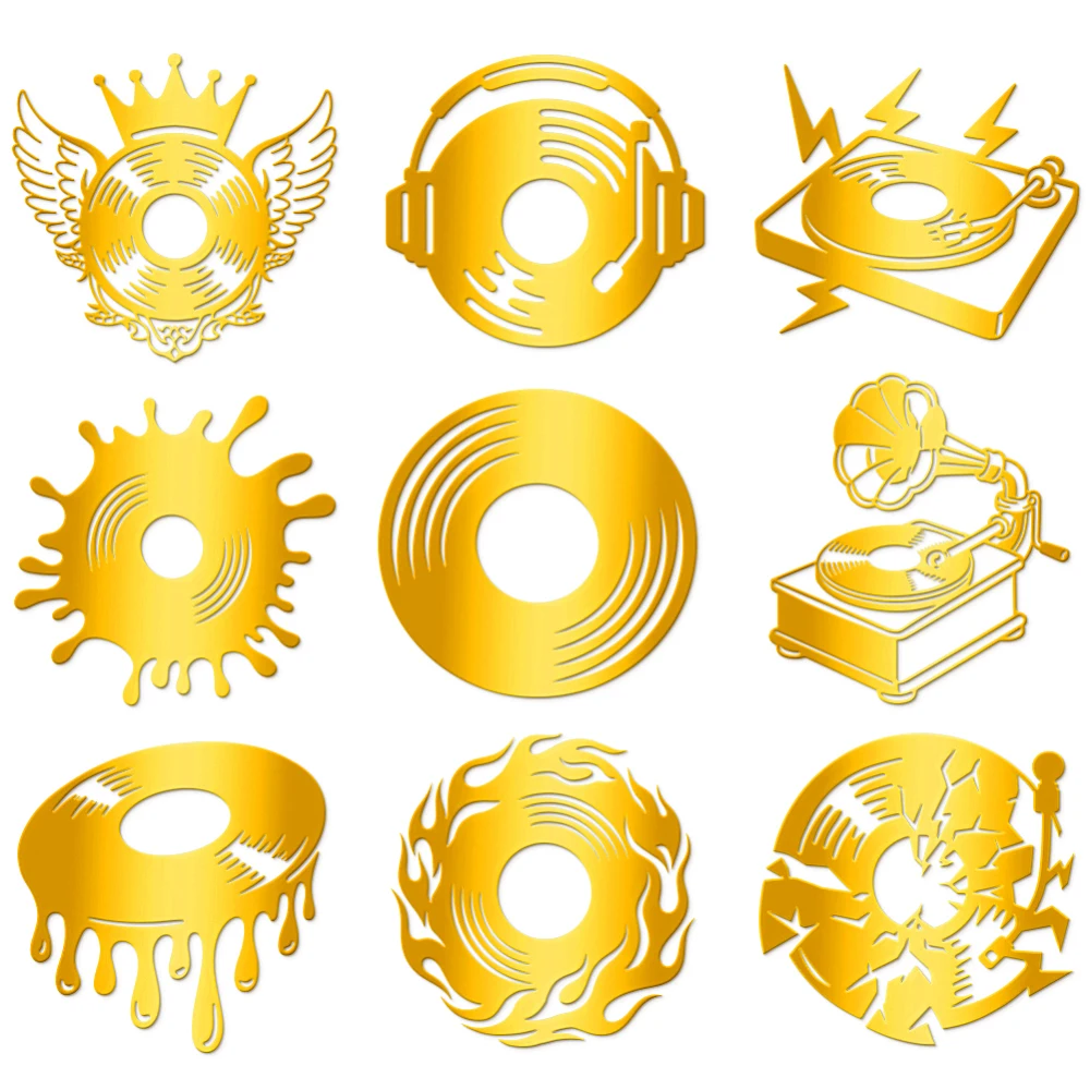 9Pcs Nickel Self-adhesive Picture Stickers Metal Decals Golden Record 40x40mm
9Pcs Nickel Self-adhesive Picture Stickers Metal Decals Golden Record 40x40mm