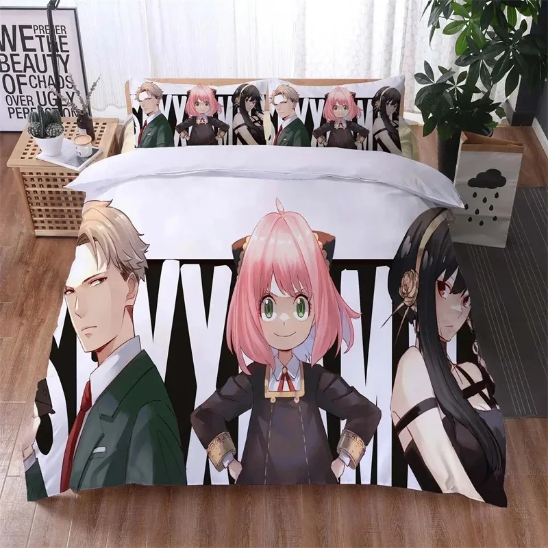 3D Anime Spy Family Bedding Set 3D Printed Suitable for Bedroom Duvet Cover Set With Pillowcases Kids Home Textile
3D Anime Spy Family Bedding Set 3D Printed Suitable for Bedroom Duvet Cover Set With Pillowcases Kids Home Textile