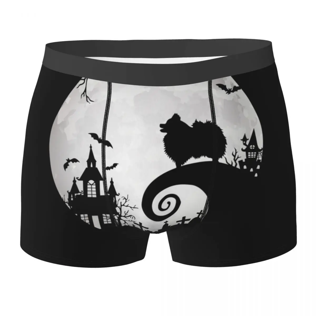 Boxer Underpants Shorts Pomeranian Dog And Moon Halloween Panties Men's Soft Underwear for Homme Man Boyfriend Gift
Boxer Underpants Shorts Pomeranian Dog And Moon Halloween Panties Men's Soft Underwear for Homme Man Boyfriend Gift