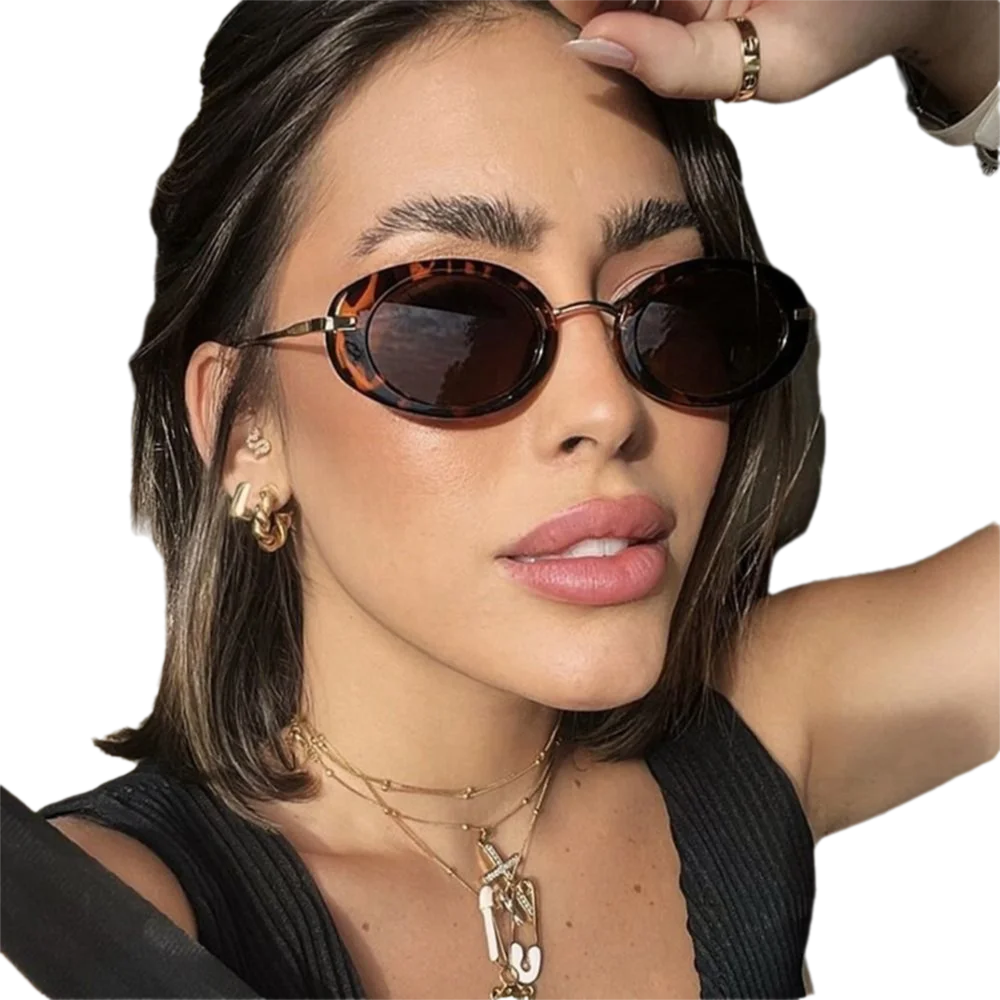Овальные солнцезащитные очки в стиле ретро, модные модные солнцезащитные очки с защитой от ультрафиолета, маленькая оправа, пляжная одежда для вождения, летние оттенки, женские солнцезащитные очки
Овальные солнцезащитные очки в стиле ретро, модные модные солнцезащитные очки с защитой от ультрафиолета, маленькая оправа, пляжная одежда для вождения, летние оттенки, женские солнцезащитные очки