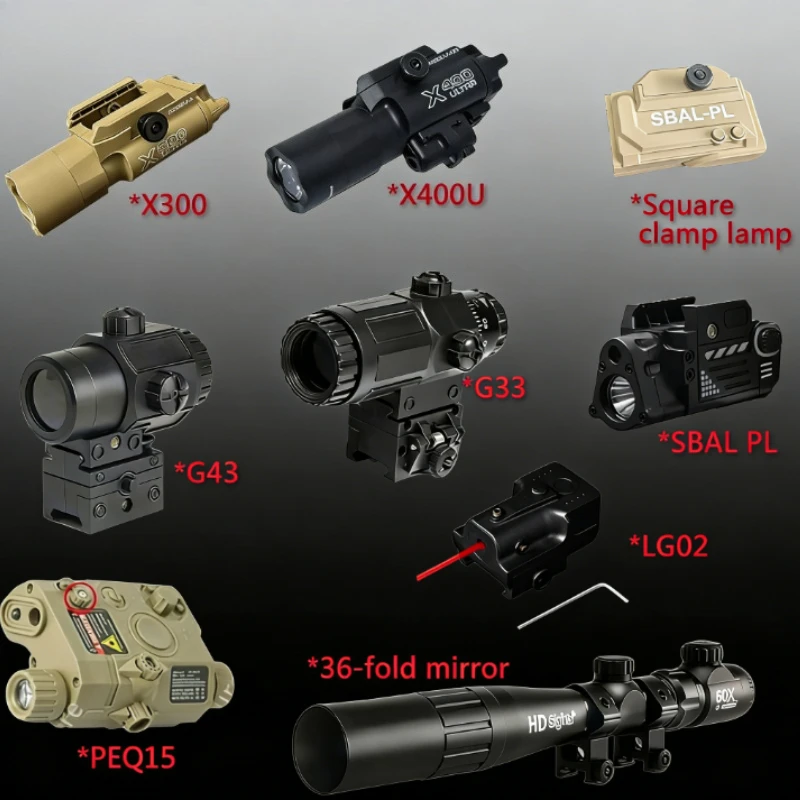 2026 Tactical Laser Flashlight & Laser Combo PEQ15 X300 X400U - 20mm Rail for G33/G34 Airsoft Guns | CS Hunting Accessory
2026 Tactical Laser Flashlight & Laser Combo PEQ15 X300 X400U - 20mm Rail for G33/G34 Airsoft Guns | CS Hunting Accessory
