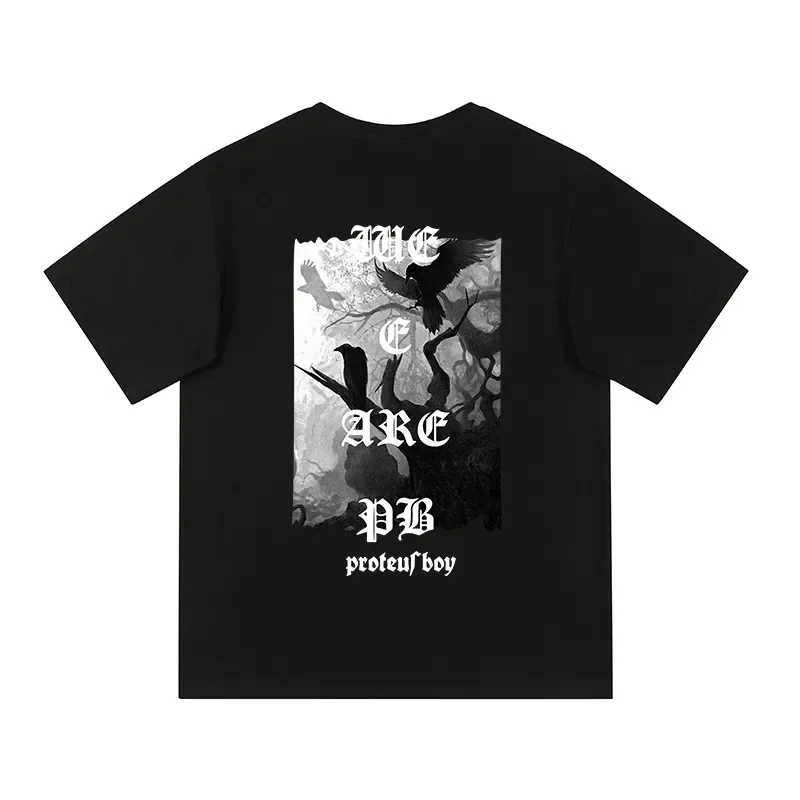 Men's Hip Hop Street Summer American Trend Retro letter-printed T-shirt Summer loose and breathable 100% cotton short sleeve
Men's Hip Hop Street Summer American Trend Retro letter-printed T-shirt Summer loose and breathable 100% cotton short sleeve