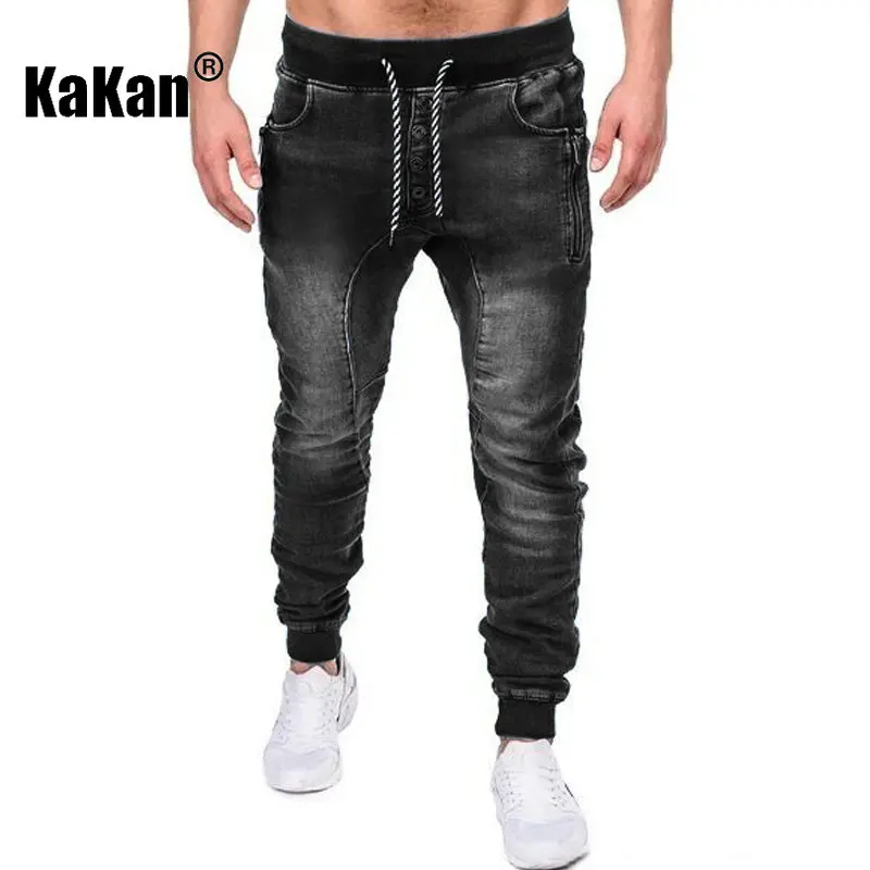 Kakan - European and American Casual Sports Threaded Leggings Jeans, Spring and Autumn New Black Blue Long Jeans for Men K22-163
Kakan - European and American Casual Sports Threaded Leggings Jeans, Spring and Autumn New Black Blue Long Jeans for Men K22-163