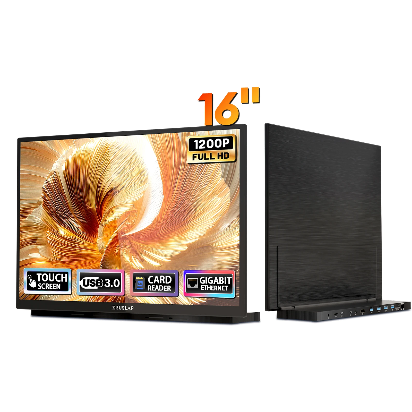 Портативный монитор ZEUSLAP HM16 Plus 16 дюймов с сенсорным экраном, USB-C хабом, USB 3.0, Gigabit Ethernet и кардридером для ноутбуков и телефонов (DEX)
Портативный монитор ZEUSLAP HM16 Plus 16 дюймов с сенсорным экраном, USB-C хабом, USB 3.0, Gigabit Ethernet и кардридером для ноутбуков и телефонов (DEX)