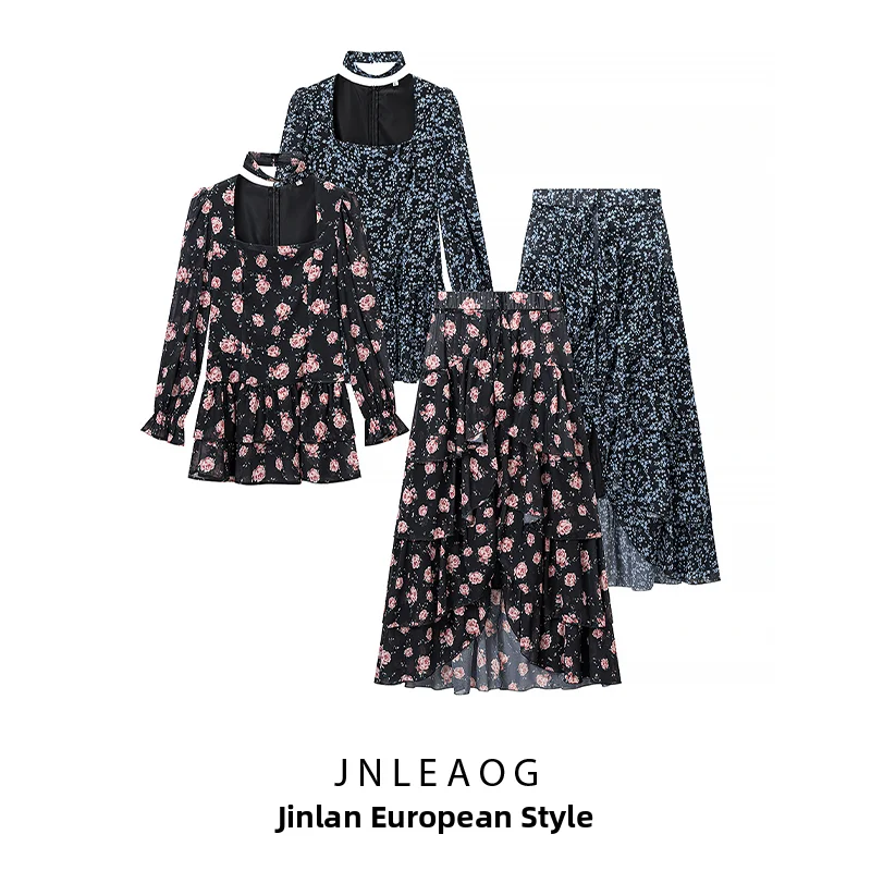 JNLEAOG Summer New Women's Fashion Floral Print Halter Neck Set Versatile Design High Waist Polyester Fiber Long Sleeve
JNLEAOG Summer New Women's Fashion Floral Print Halter Neck Set Versatile Design High Waist Polyester Fiber Long Sleeve