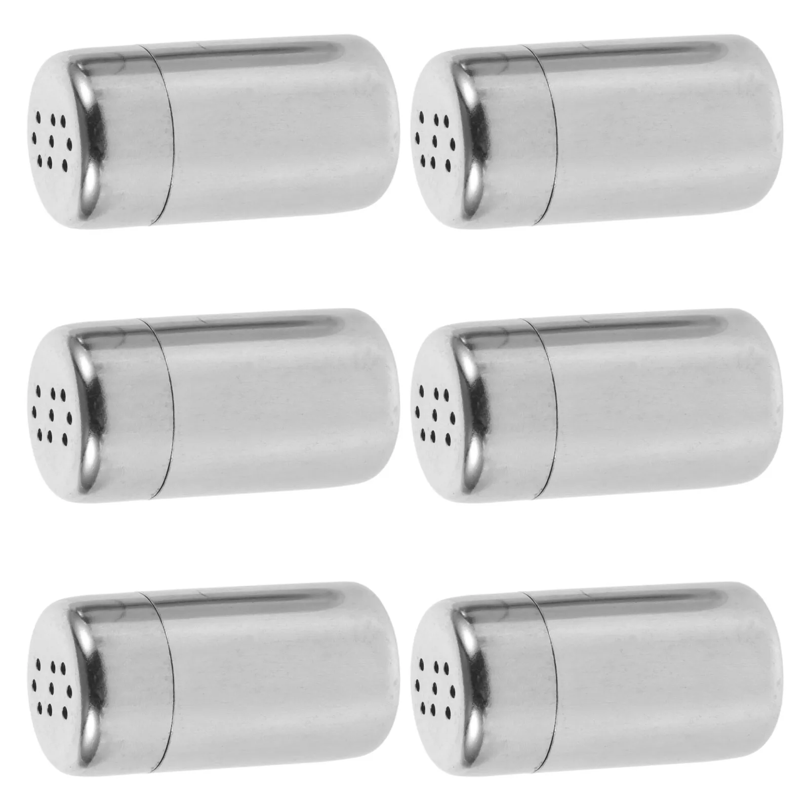 6Pcs Stainless Steel Salt Pepper Sugar Shaker Mini Seasoning Jars Portable Travel Camping Spice Containers Kitchen Condiment
6Pcs Stainless Steel Salt Pepper Sugar Shaker Mini Seasoning Jars Portable Travel Camping Spice Containers Kitchen Condiment