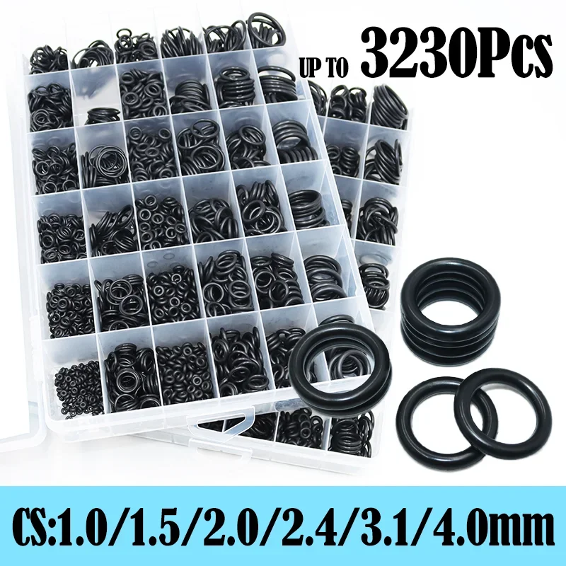 3230x O-Ring 36 Sizes Nitrile Rubber O Ring Seal Washer Oil-resistant Wear-resistant for Plumbing Gasket Air-Conditioning Faucet
3230x O-Ring 36 Sizes Nitrile Rubber O Ring Seal Washer Oil-resistant Wear-resistant for Plumbing Gasket Air-Conditioning Faucet