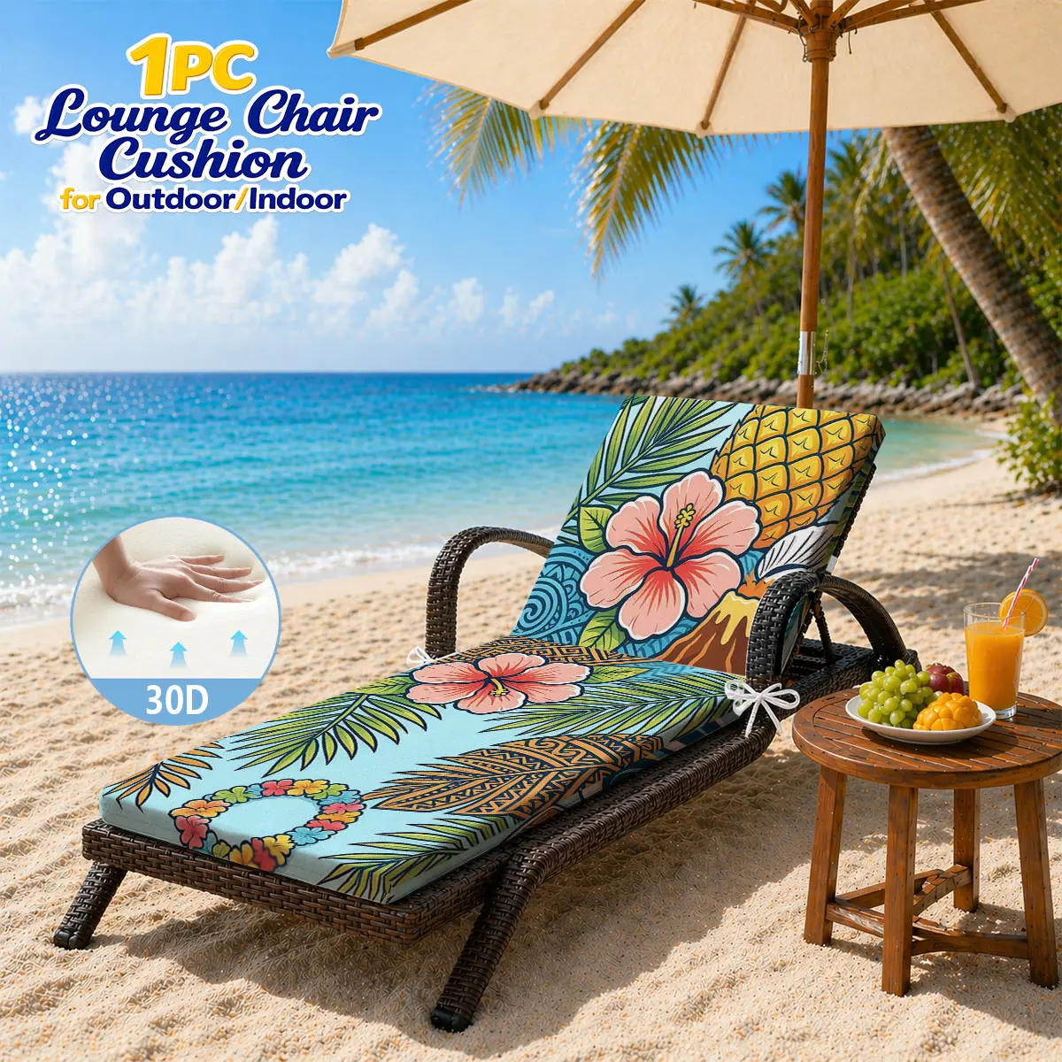 Super Comfortable Hawaiian Chair Pad, Thick & Easy-Clean & Easy-Care – Outdoor & Patio Lounger Pad Also Fits Indoor Lounger Pad!
Super Comfortable Hawaiian Chair Pad, Thick & Easy-Clean & Easy-Care – Outdoor & Patio Lounger Pad Also Fits Indoor Lounger Pad!