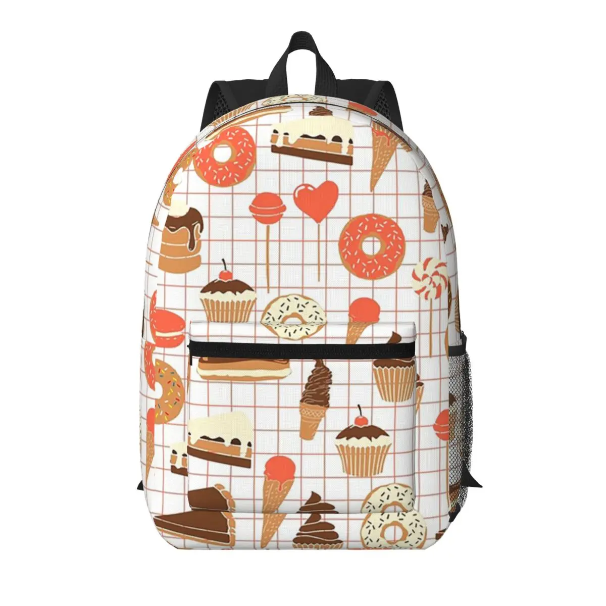 Ice Cream Donut In Pink Grid Background Student Backpack School Bag Hiking Travel Daypack for Boys Girls Bookbag Shoulder Bags
Ice Cream Donut In Pink Grid Background Student Backpack School Bag Hiking Travel Daypack for Boys Girls Bookbag Shoulder Bags