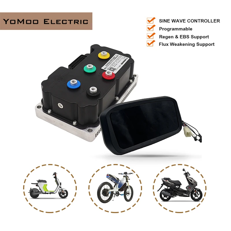 YUANQU Original ND72360 FarDriver 2KW-4KW DC 190A Sine Wave Controller With N7 One-Line Display For Electric Motorcycles Scooter
YUANQU Original ND72360 FarDriver 2KW-4KW DC 190A Sine Wave Controller With N7 One-Line Display For Electric Motorcycles Scooter