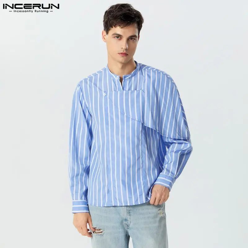 Stylish Casual Style Tops INCERUN Handsome Mens Striped Layered Patchwork Design Shirts Hot Sale Loose Long Sleeved Blouse S-5XL
Stylish Casual Style Tops INCERUN Handsome Mens Striped Layered Patchwork Design Shirts Hot Sale Loose Long Sleeved Blouse S-5XL