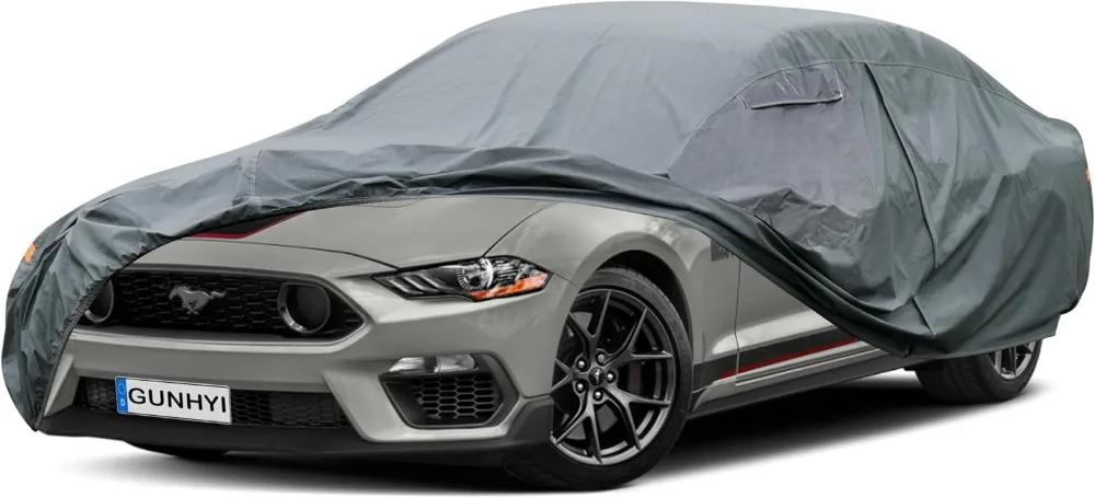 16 Layers Waterproof All Weather Heavy Duty Car Cover Universal Fit for Coupe Ford Mustang Chevrolet Camaro BMW 5 Series Audi A4
16 Layers Waterproof All Weather Heavy Duty Car Cover Universal Fit for Coupe Ford Mustang Chevrolet Camaro BMW 5 Series Audi A4