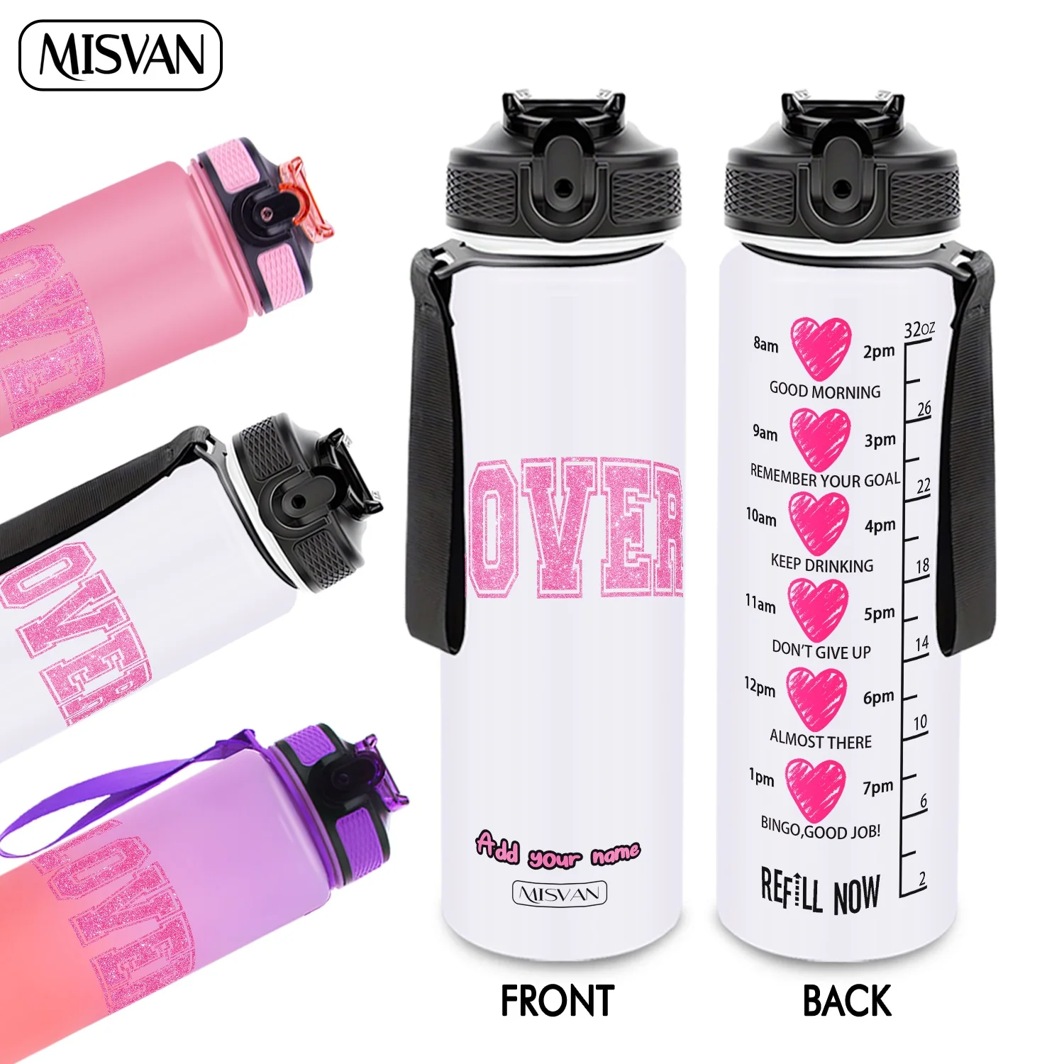 Бутылка для воды 32 унции с градиентным дизайном и мотивационным надписью «Heart Time», 1 шт., непротекающая, с HD-печатью без отслаивания, идеально подходит для спорта и фитнеса
Бутылка для воды 32 унции с градиентным дизайном и мотивационным надписью «Heart Time», 1 шт., непротекающая, с HD-печатью без отслаивания, идеально подходит для спорта и фитнеса