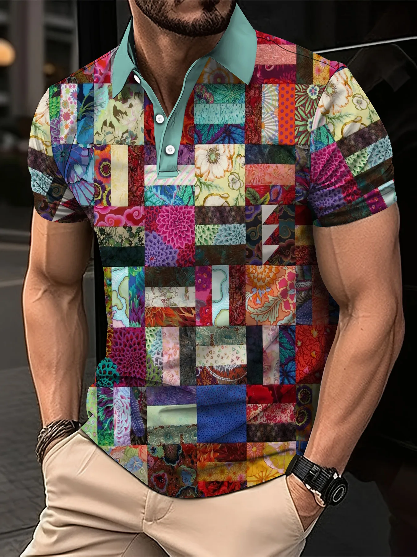 New Vintage Men's Polo Shirt 3D Fashion Patchwork Printing Shirts Casual Short-Sleeved Summer Streetwear Men Clothing Tees Tops
New Vintage Men's Polo Shirt 3D Fashion Patchwork Printing Shirts Casual Short-Sleeved Summer Streetwear Men Clothing Tees Tops