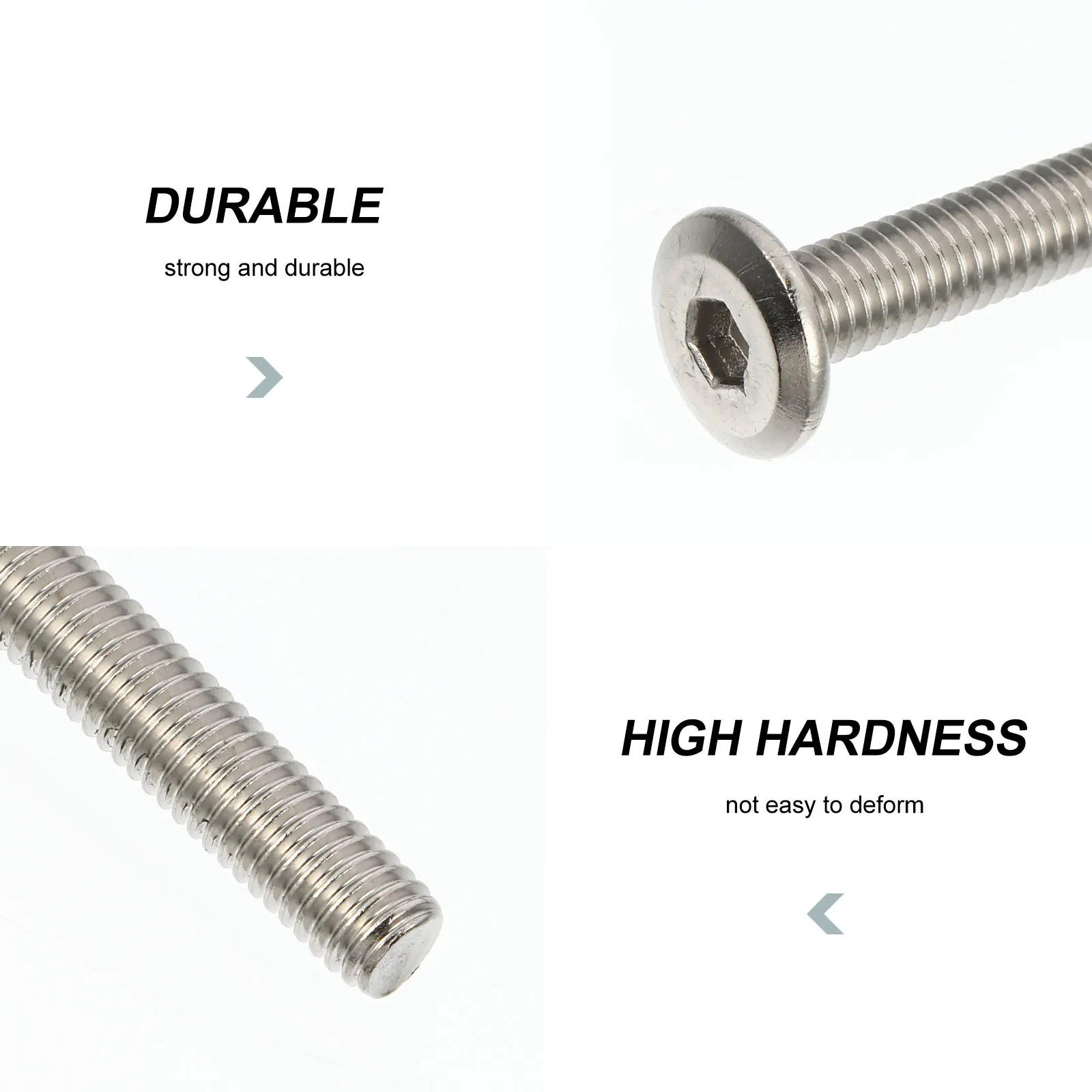 50 PCS Hexagon Socket Head Screw Indoor for Wood Furniture Threaded Fastener Bolt
50 PCS Hexagon Socket Head Screw Indoor for Wood Furniture Threaded Fastener Bolt