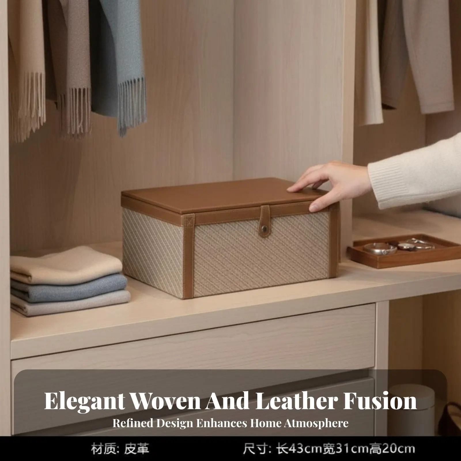 Woven Storage Trunk with Straps Luxury design Organizer Box Lidded Design Multipurpose for Homeowners, Renters, Bedroom, Office
Woven Storage Trunk with Straps Luxury design Organizer Box Lidded Design Multipurpose for Homeowners, Renters, Bedroom, Office