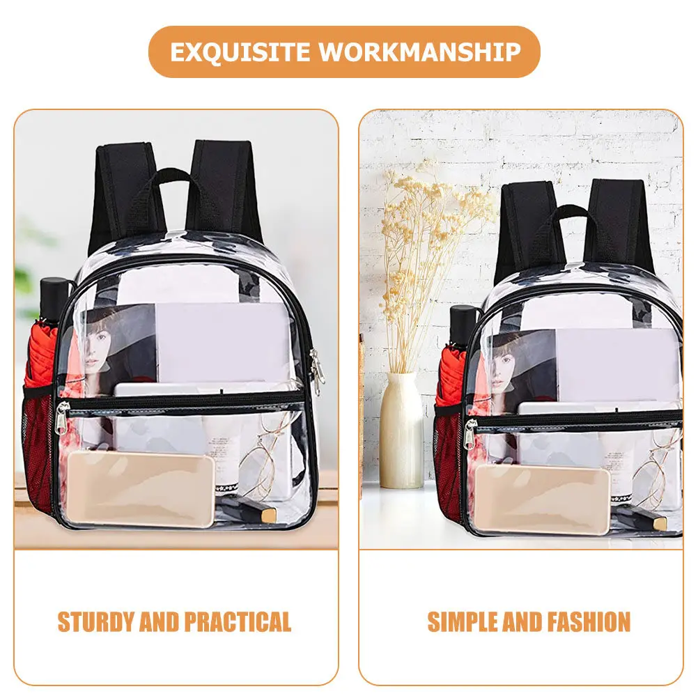 Компактный прозрачный рюкзак из ПВХ, легкая прозрачная спортивная сумка для ежедневных поездок, путешествий, фестивалей, одобренная для стадионов, портативная, унисекс
Компактный прозрачный рюкзак из ПВХ, легкая прозрачная спортивная сумка для ежедневных поездок, путешествий, фестивалей, одобренная для стадионов, портативная, унисекс