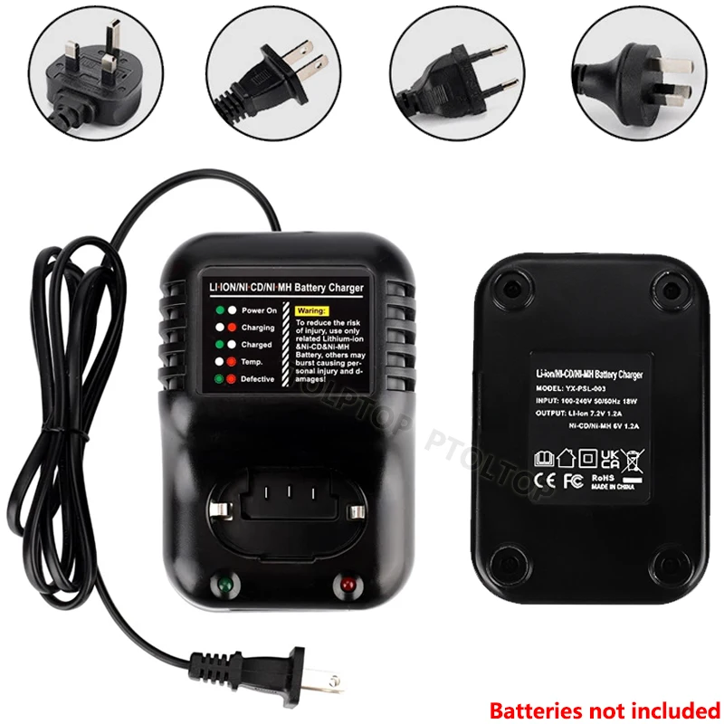 Portable Charger Nail Gun 6V7.2V Li-ion Battery Ni-MH Ni-CD Battery Charger For Paslode 404717 B20544E BCPAS-404717 902654
Portable Charger Nail Gun 6V7.2V Li-ion Battery Ni-MH Ni-CD Battery Charger For Paslode 404717 B20544E BCPAS-404717 902654