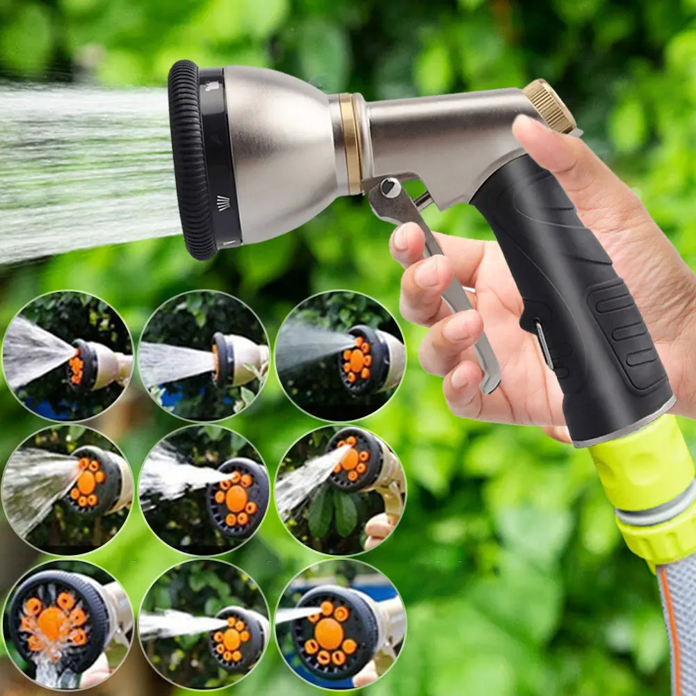 Garden Hose Nozzle Slip Resistant High Pressure Water Sprayer Multifunctional Lawn Water Gun for Cleaning Watering Lawn Garden
Garden Hose Nozzle Slip Resistant High Pressure Water Sprayer Multifunctional Lawn Water Gun for Cleaning Watering Lawn Garden