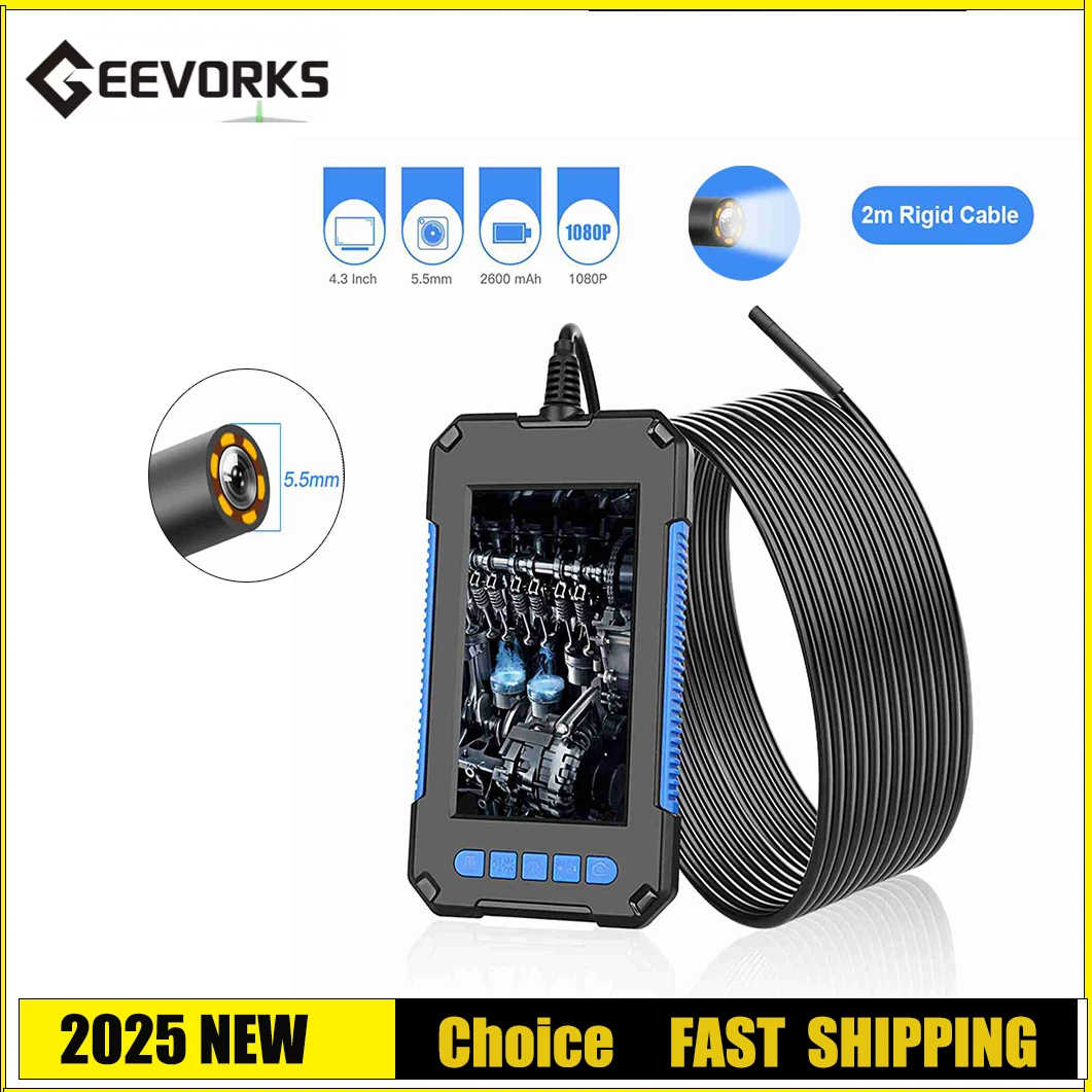 P40 Портативная портативная промышленная эндоскопическая камера для осмотра бороскопа IP67 Водонепроницаемая линза 5,5 мм Встроенный 6 шт. Регулируемые светодиоды
P40 Портативная портативная промышленная эндоскопическая камера для осмотра бороскопа IP67 Водонепроницаемая линза 5,5 мм Встроенный 6 шт. Регулируемые светодиоды