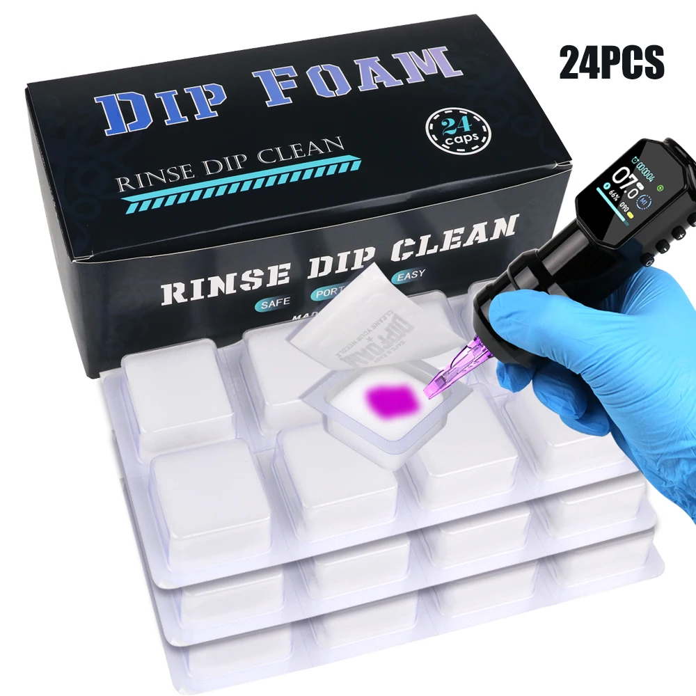 Dip Foam Cups-24Pcs Square Tattoo Supplies Disposable Rinse Caps for Color Switching & Needle Cleaning
Dip Foam Cups-24Pcs Square Tattoo Supplies Disposable Rinse Caps for Color Switching & Needle Cleaning
